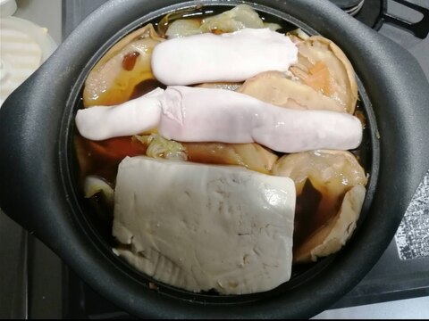 鮭の白子と豆腐の白白鍋